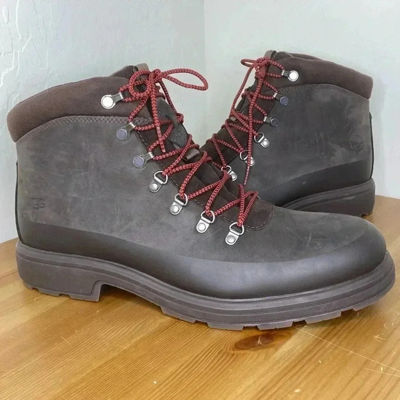 NEW UGG Biltmore Hiker Brown (Oak) Leather Boot Men’s Size 13 main image 4